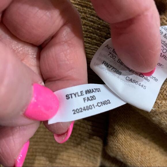 Madewell 100% cashmere sweater size Small mustard yellow gold V neck - Picture 8 of 10